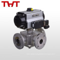 dn20 pneumatic three way concealved ball valve